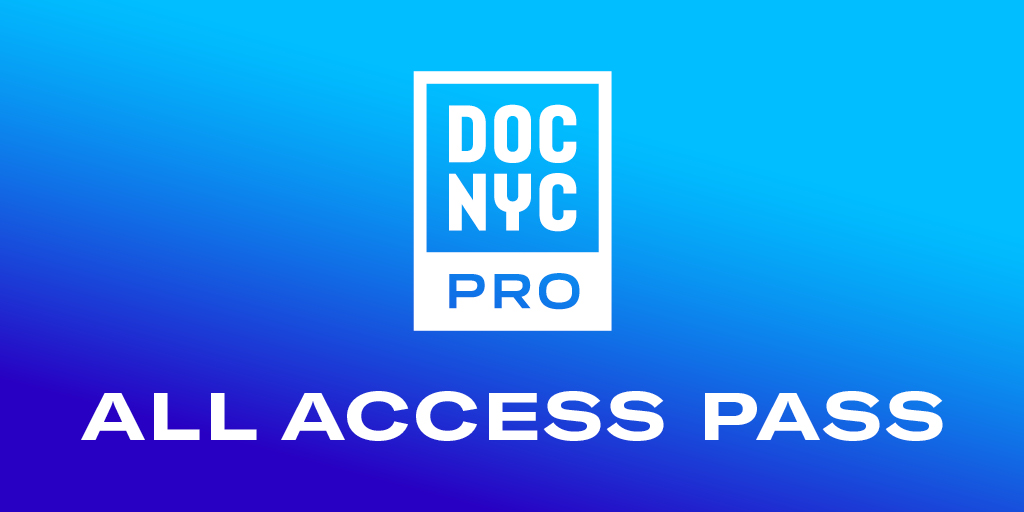 Blue gradiant image with DOC NYC PRO logo and the 